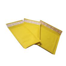 Embalagem de transporte correio saco de segurança 5 &quot;* 9&quot; kraft amarelo bolha acolchoada mailer
